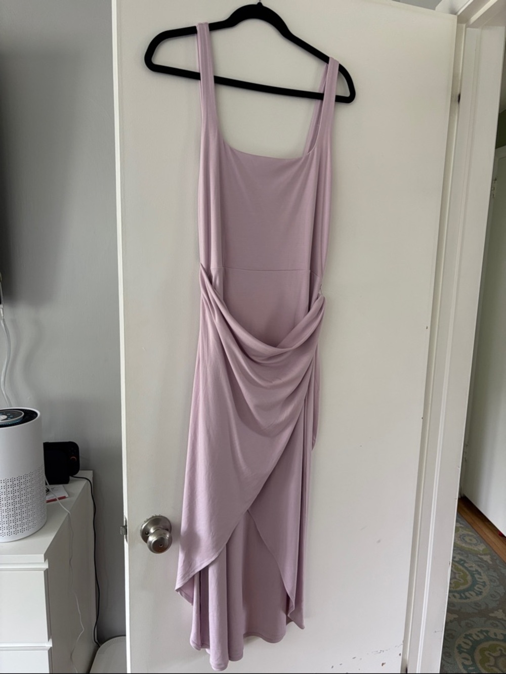 Aritzia Wilfred Lavender Lilac Saturn Midi Wrap Dress, NWOT - Picture 2 of 7